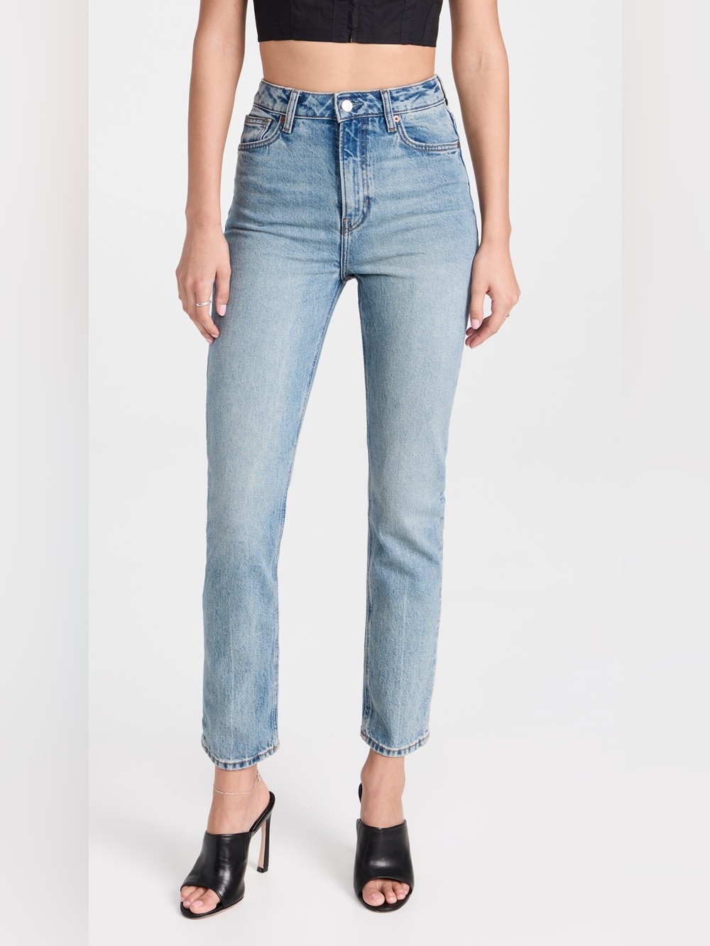 Reformation High-Rise Slim Straight Leg Jeans